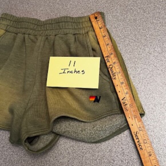 Aviator Nation ESSENTIAL POCKET CLUB SHORTS - FADED ARMY Size M 4-8 - Picture 6 of 9